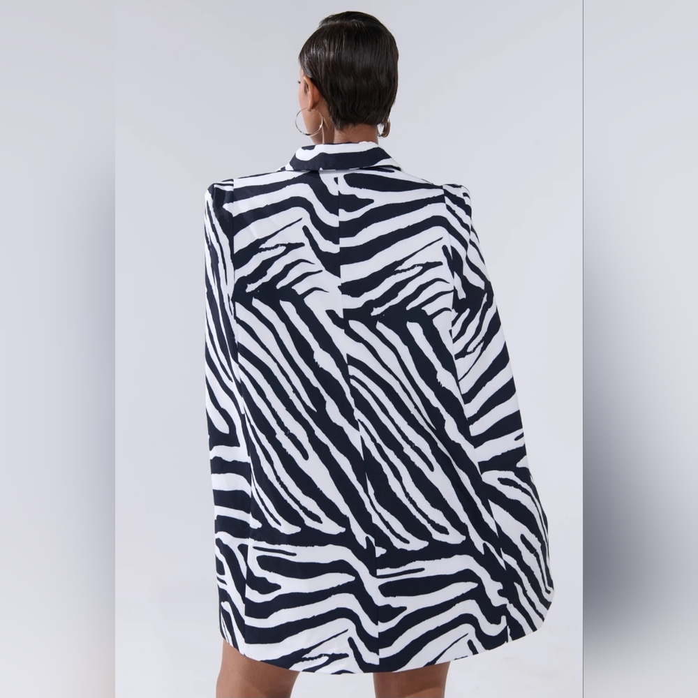 Animal Print Blazer Dress